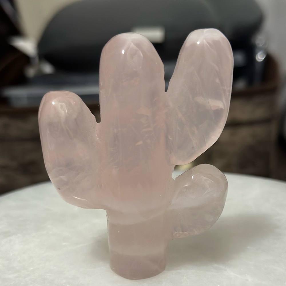 Rose quartz cactus 🌵